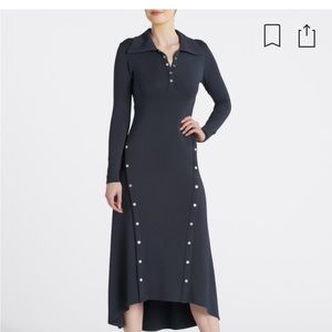 Modern Citizen Shawna jersey button-accent maxi dress